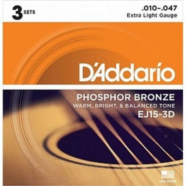 DAddario EJ-15-3D 3 Аксессуары для музыкальных инструментов